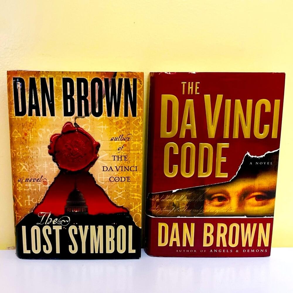 The Da Vinci Code & The Lost Symbol Dan Brown Hardcover Book Books